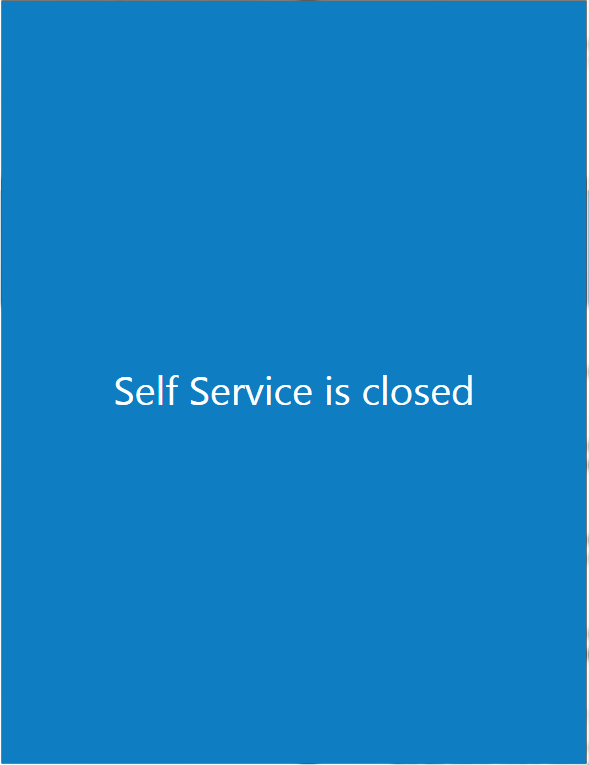 Out of use mode enabled