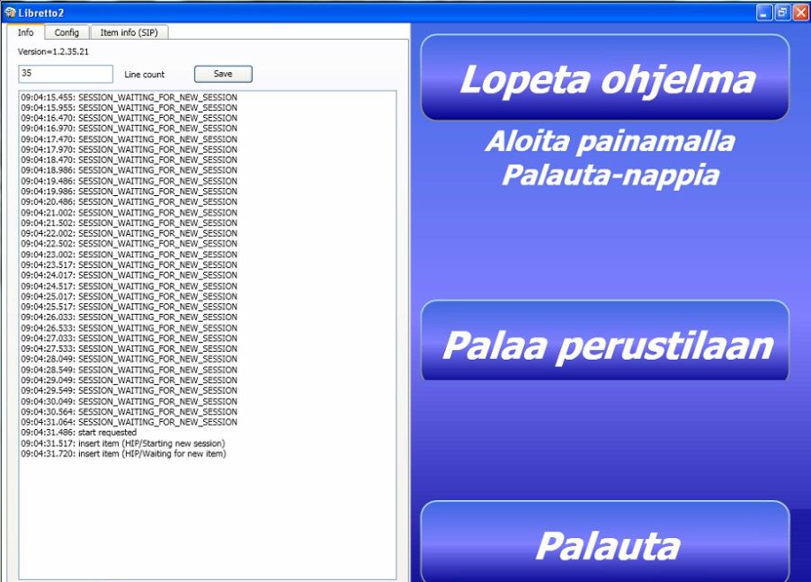 Ylläpitonäkymä