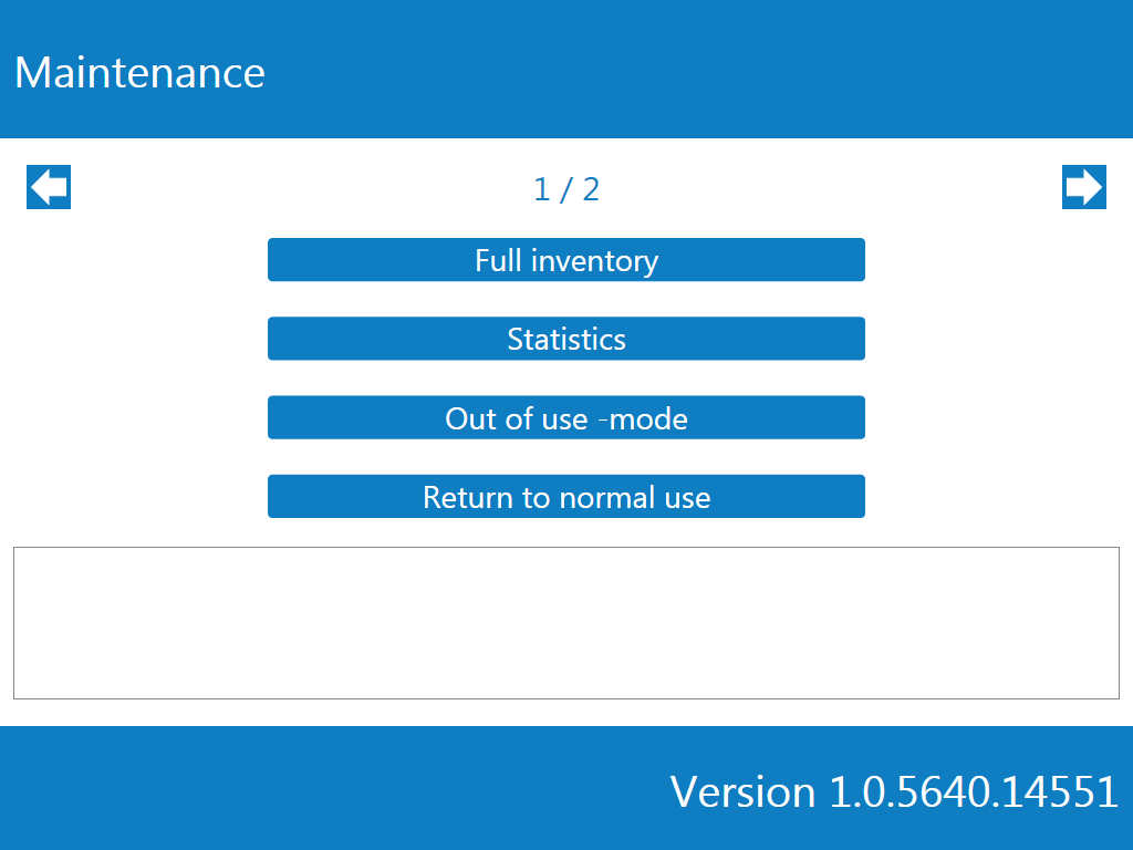 Maintenance mode