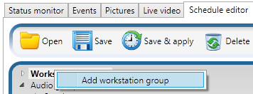 Adding a workstation group