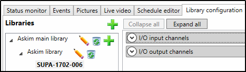 IO settings groups in SOL Administrator